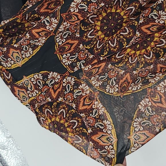 NWT Miss Me maxi dress medium black and brown boho - Picture 10 of 13